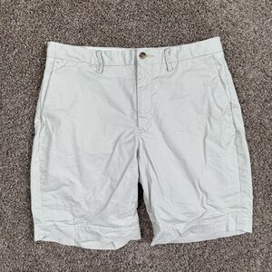 Polo Ralph Lauren Shorts Mens 32 White Stretch Classic Fit Chino 9" Inseam